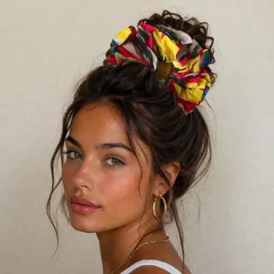 Multi Stripe scrunchies