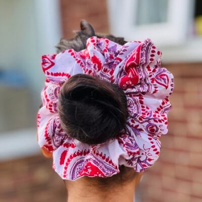 Ruby Paisley Scrunchie