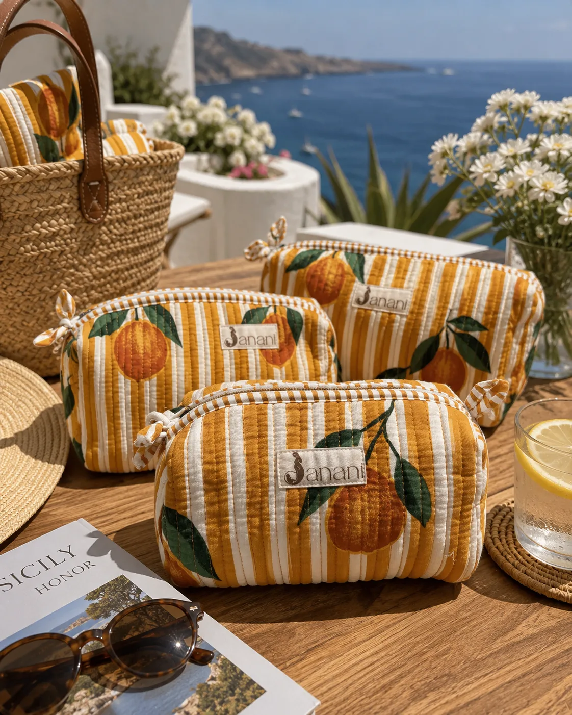 Sunkissed Citrus Wash Bags