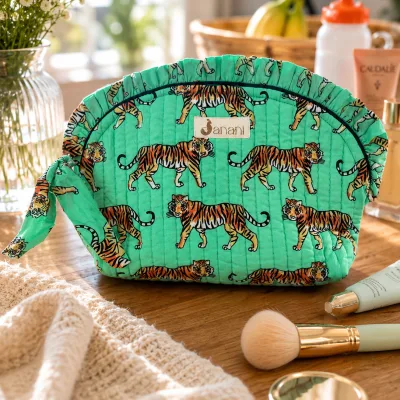 Tiger Trail Frilled Pouch