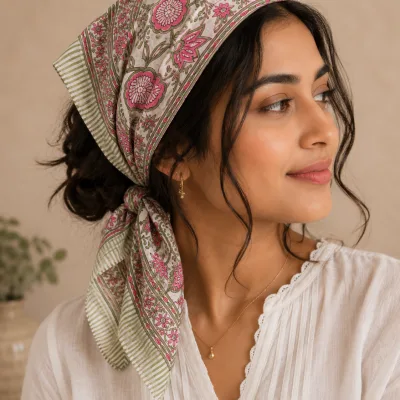 Pink Lotus Bandana