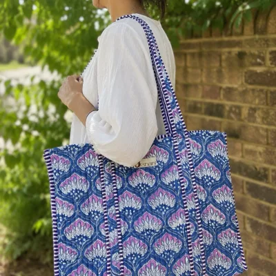 Wild Iris Reversible Tote