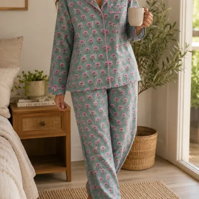 Sage Bloom Pajama Set