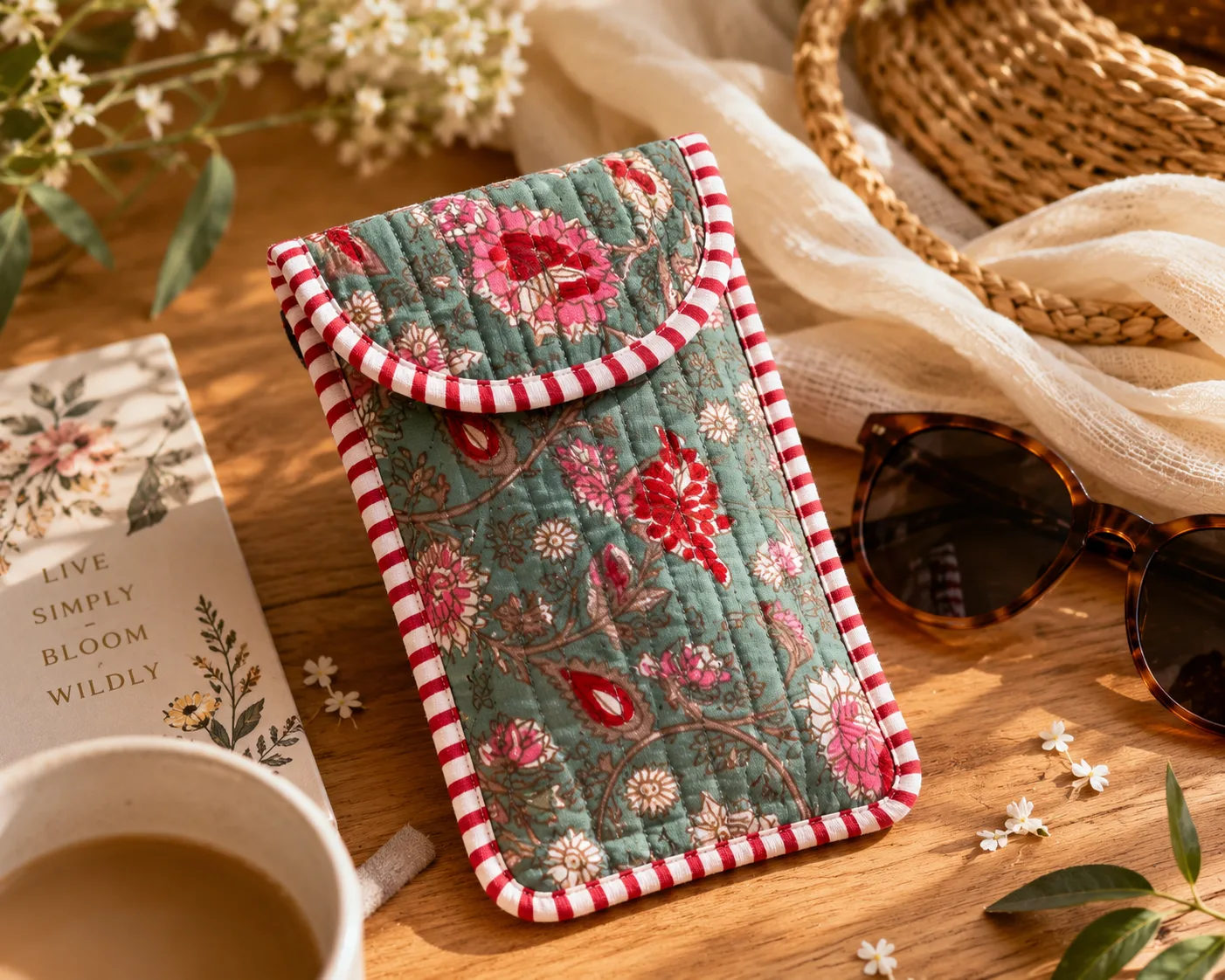 Sage bloom Sunglass cases
