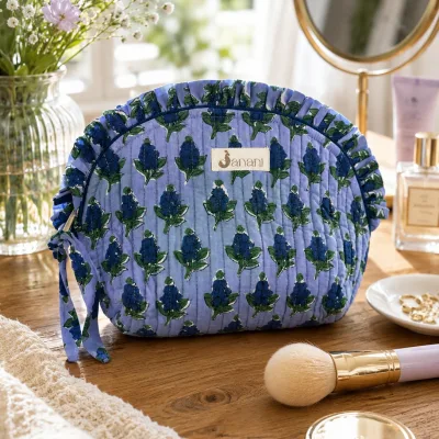 Bluebell Bloom Frilled Pouch