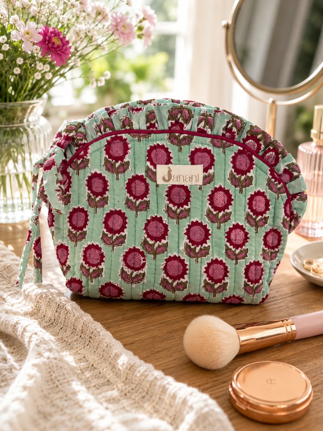 Secret Garden Frilled Pouch