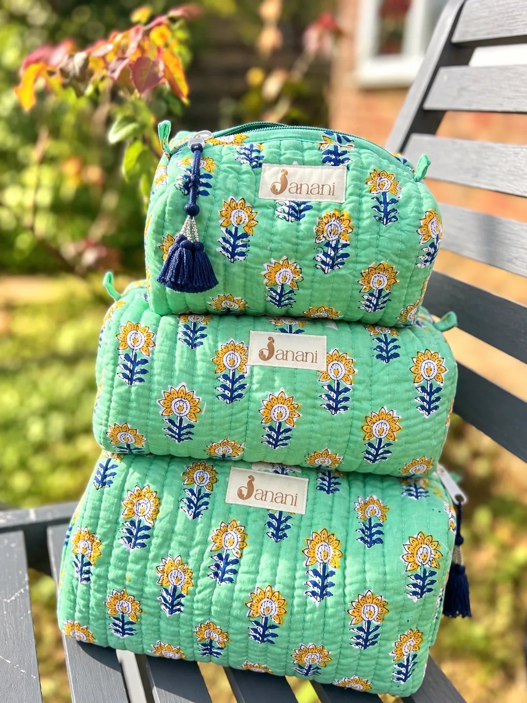 Mint Sunshine Wash bags