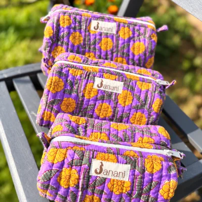 Marigold Violet wash bags
