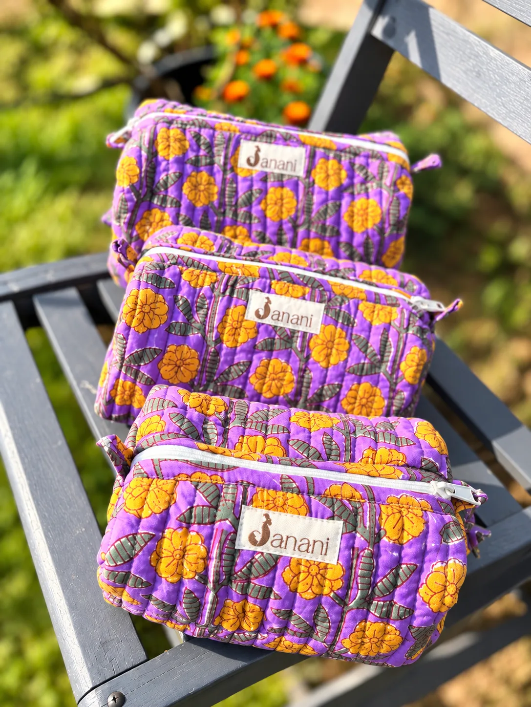 Marigold Violet wash bags