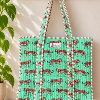 Emerald Tiger Tote